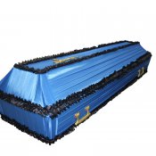 Гроб обитый тканью 017