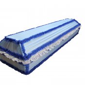 Гроб обитый тканью 018